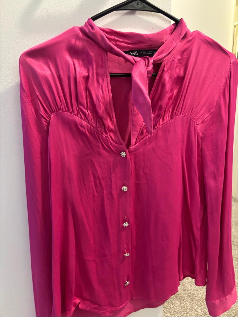 Long sleeve button down Zara blouse
